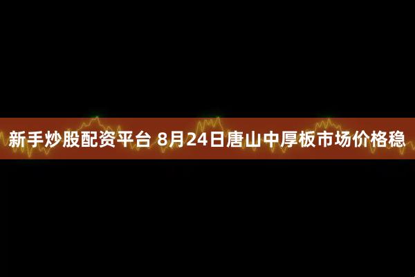 新手炒股配资平台 8月24日唐山中厚板市场价格稳